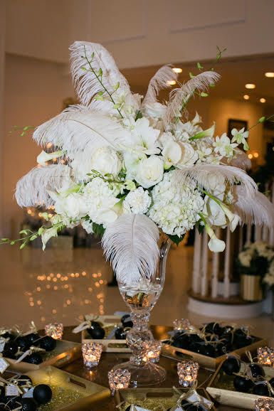 High Flower Centerpiece (Feather Touch)
