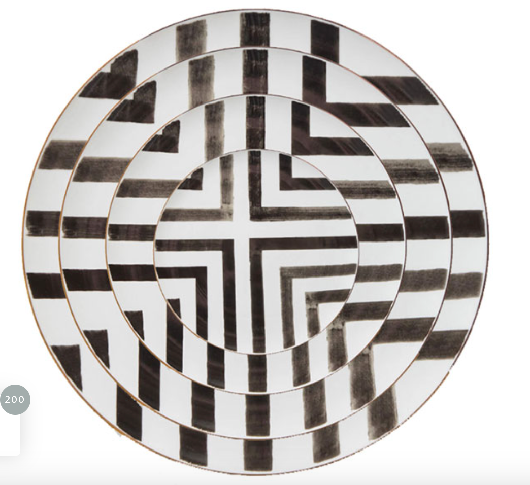 China Black & White (Charger Plate, Dinner Plat, Salad Plate, B&B Plate)