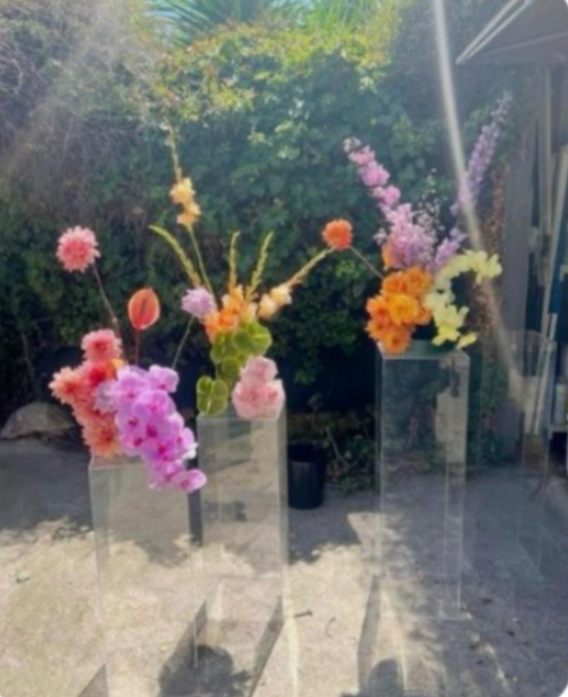 Ceremony Flowers On Pedestals I