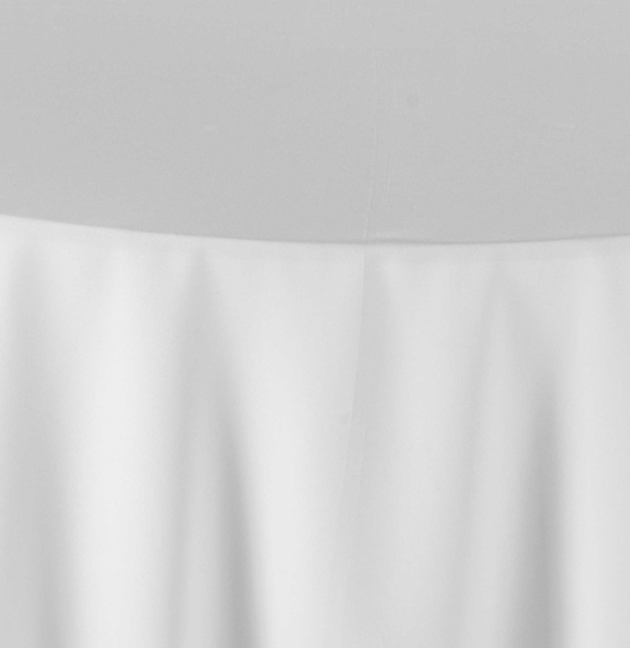 White Solid (Polyester) Rectangular Table