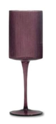Burgundy Glass Cup (Rack 18)
