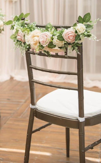 Chair Back Floral Decor