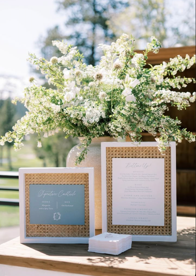 Guest Book Table (Large basket or Vase Arrangement)