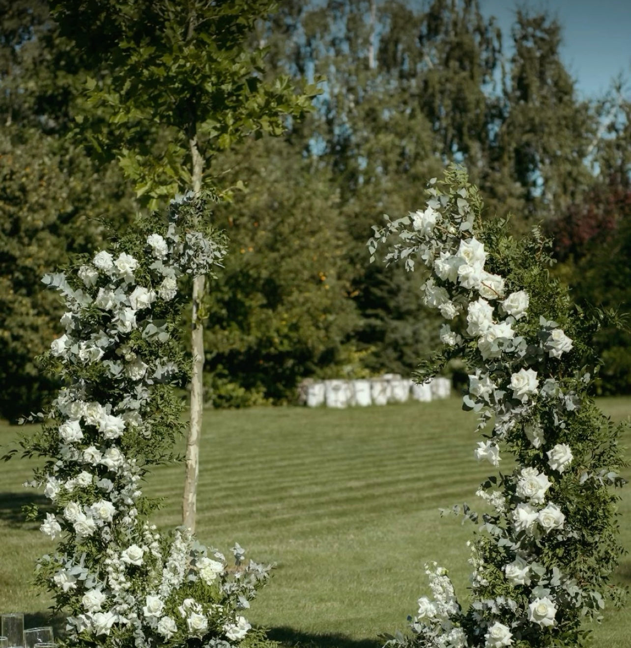 Wedding Semi Arch Double
