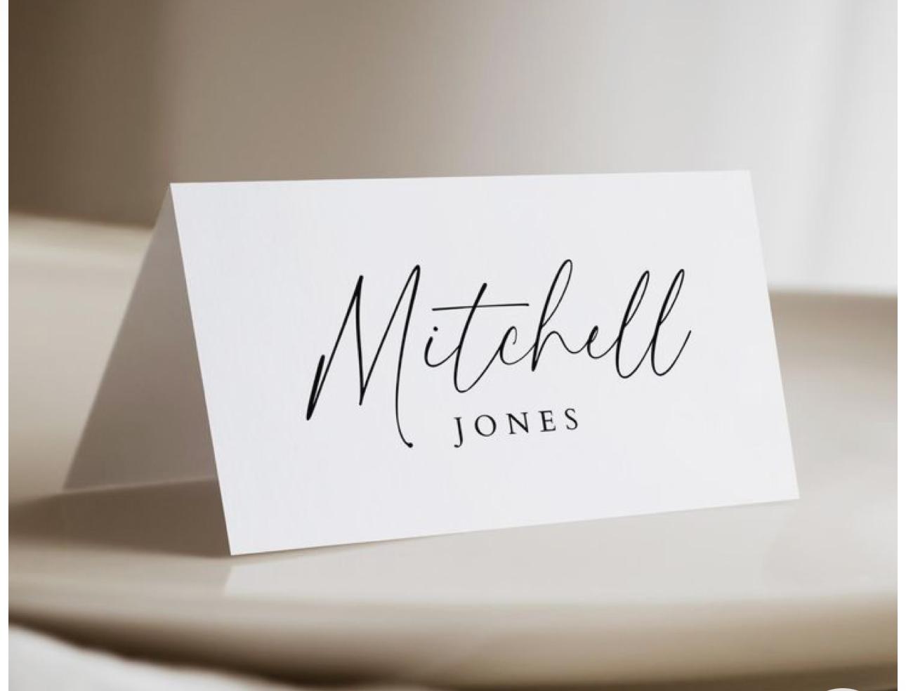 40 Table Seating Name