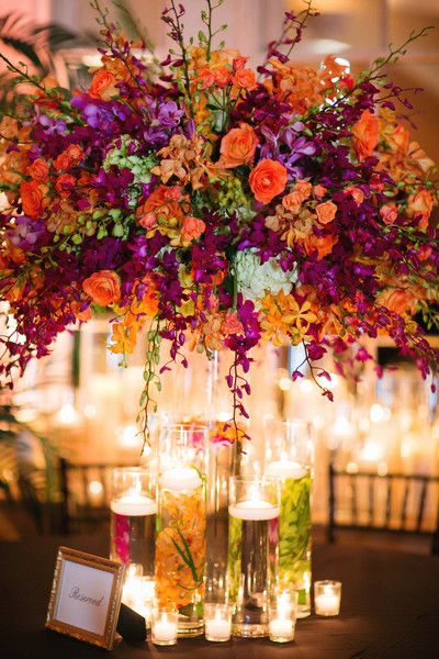 Premium Tall Flowers arrangement/clear vase