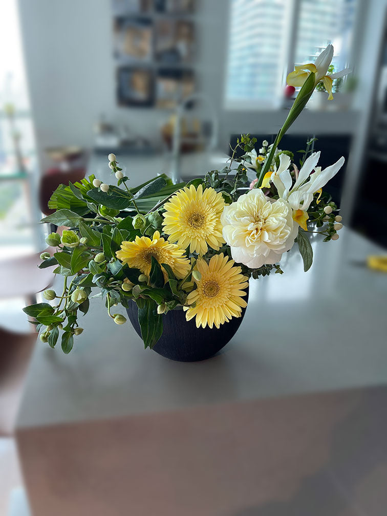 Yellow and Green Flower Arrangement