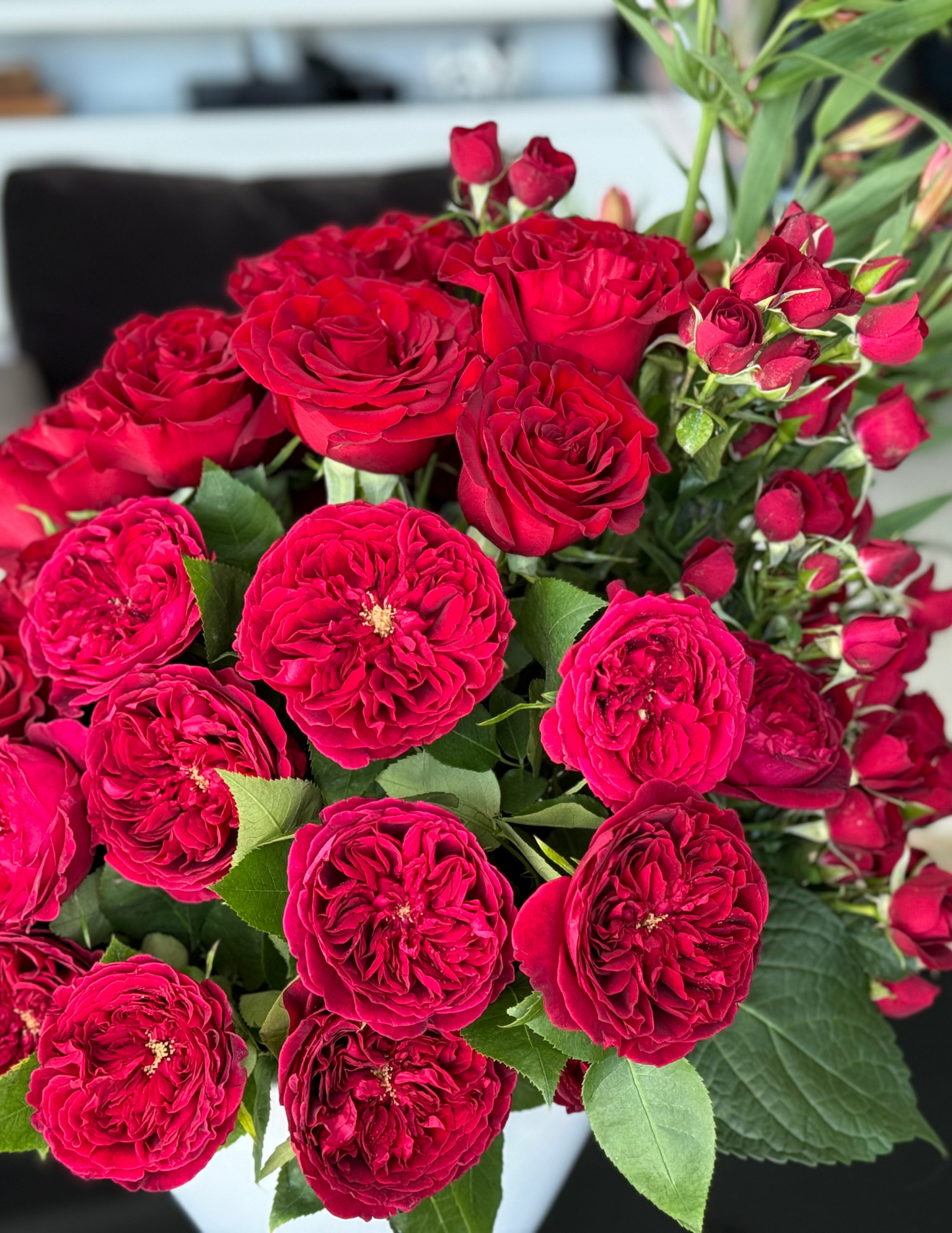 Mix of Premium Roses With Vase