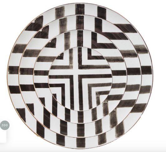 China Black & White (Charger Plate, Dinner Plat, Salad Plate, B&B Plate)