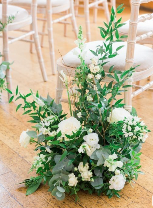 Aisle ceremony arrangement
