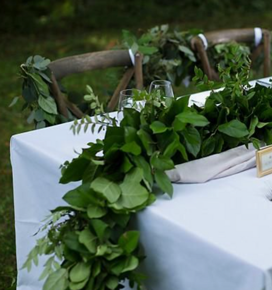 Mix Greenery Garland with Candles
