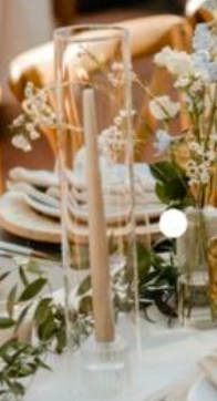 Candle Holder & Slim Taper Candles