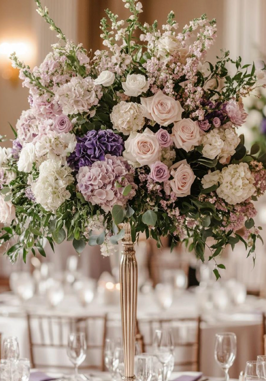 High Centerpiece (Greenery and selected flowers)