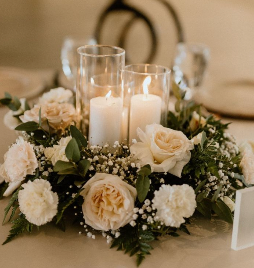 Short Centerpieces (table 6 guest)