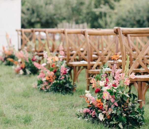 Aisle & Table Flower Arrangement