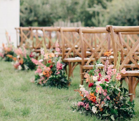 Aisle & Table Flower Arrangement