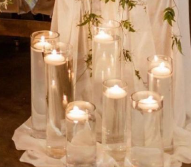 Floating Candles Holders with Candles