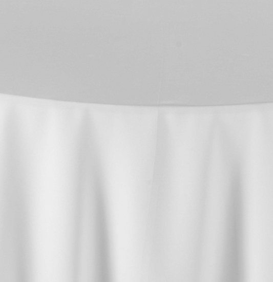 White Solid (Polyester) Rectangular Table