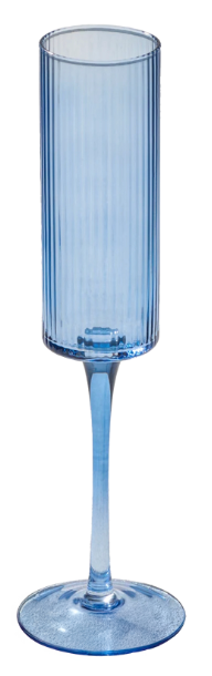 Blue Champagne Glass Cup (36/Rack)
