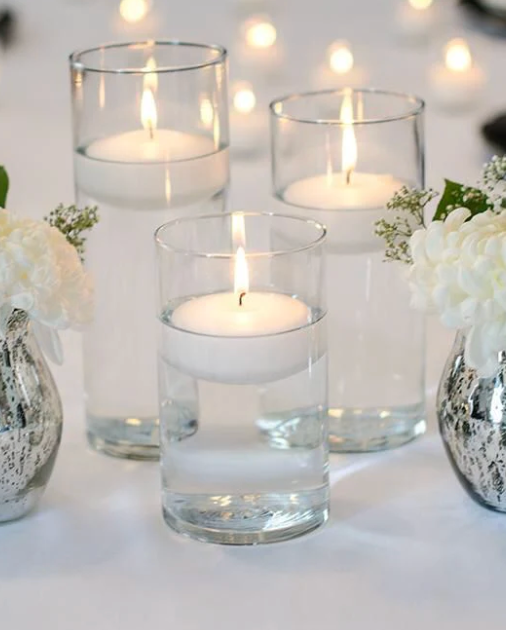 Floating Candles with Candle Holder and mini Candles