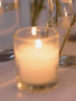 Votive mini Candles with Candles Holder (set of 4)