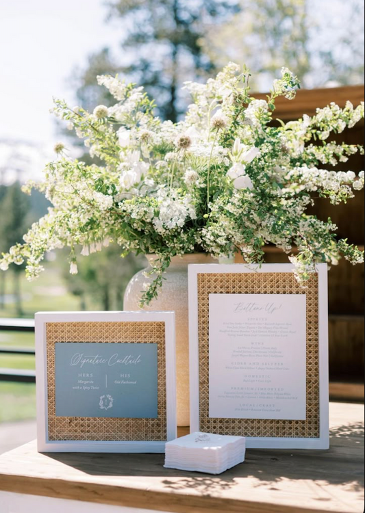 Guest Book Table (Large basket or Vase Arrangement)