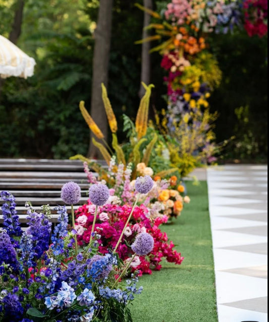 Floral Aisle Markers