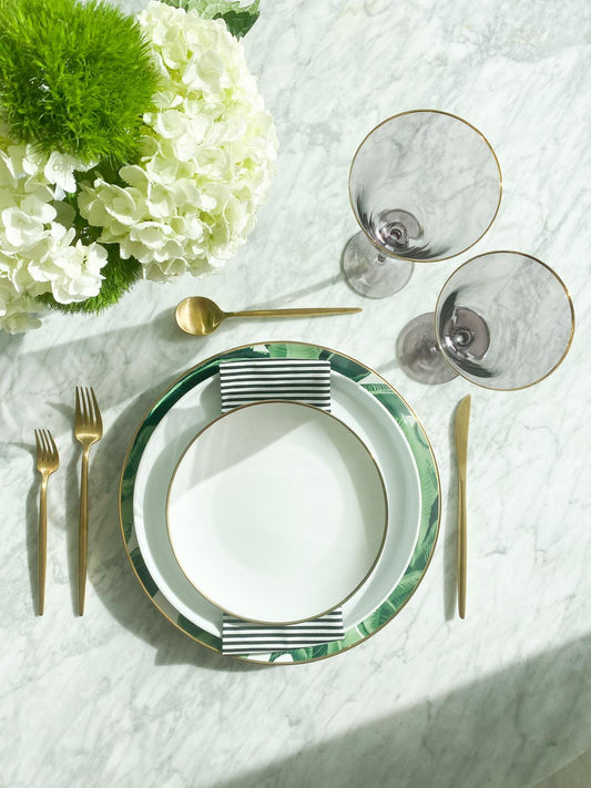 Dinnerware for 8p (Charger plate, Dinner Plate & Salad Plate)