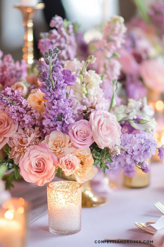 Short Centerpiece (Greenery and selected flowers)