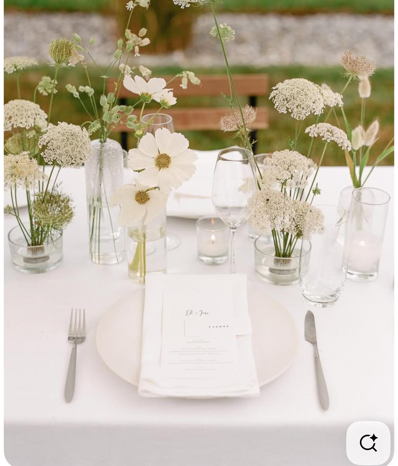 Family Table (bud vases)
