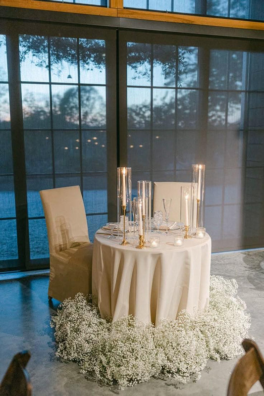 Sweetheart Table (baby breath)