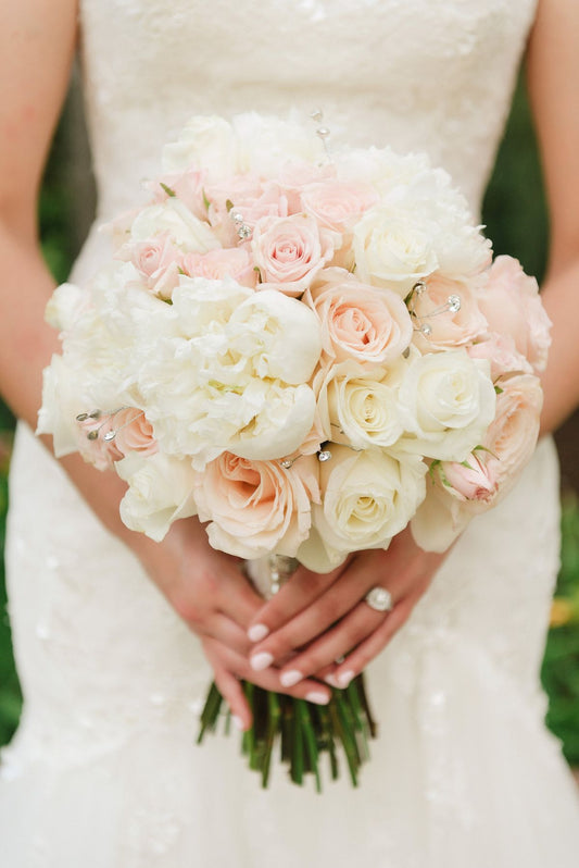 Blush and White Bride Bouquet