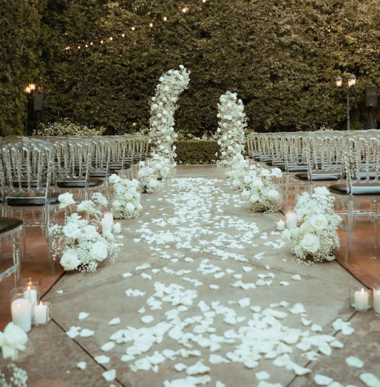 Wedding Arch (half moon) (only baby breath)